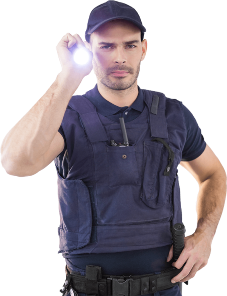 Agent de sécurité en surveillance